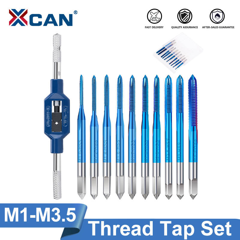 Cnc Router Bit - XCAN Gewindebohrer, 10 Stück, M1-M3,5 HSS,
