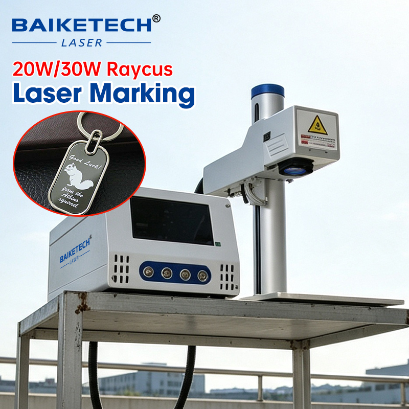 Industrial Laser Engraving Machine For Metal - Hochgeschwindigkeits-20W/30W-Faserlaser-Markiermaschine für industrielle Metallgravur, fliegende Markierung