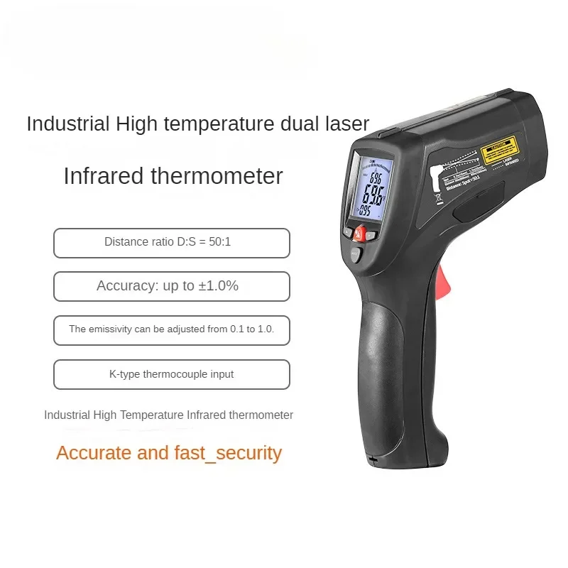Industrial Laser Brands - True RMS DT-8868H Professionelles Infrarot-Thermometer der