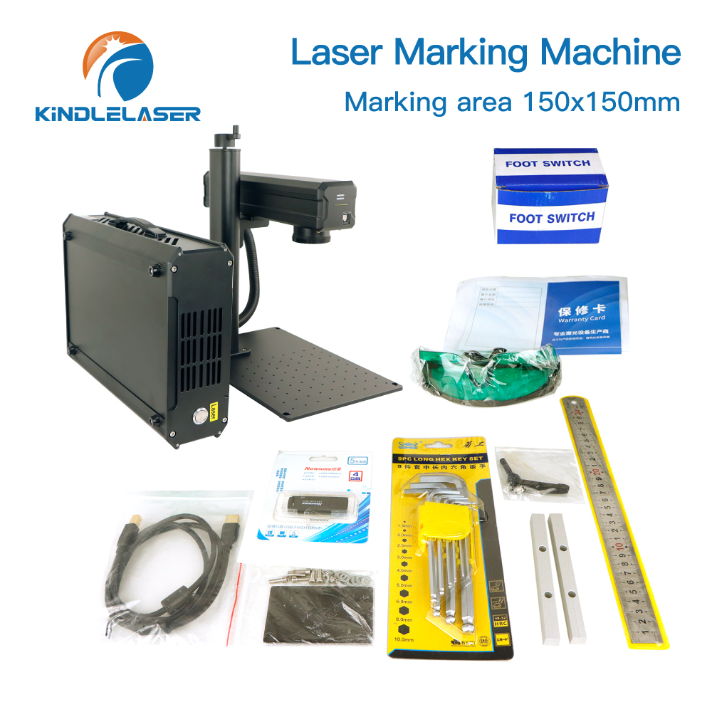 Industrial Laser Engraving Machine For Metal - Kindlelaser S5 20W 30W Faserlaser-Markiermaschine Industrieller