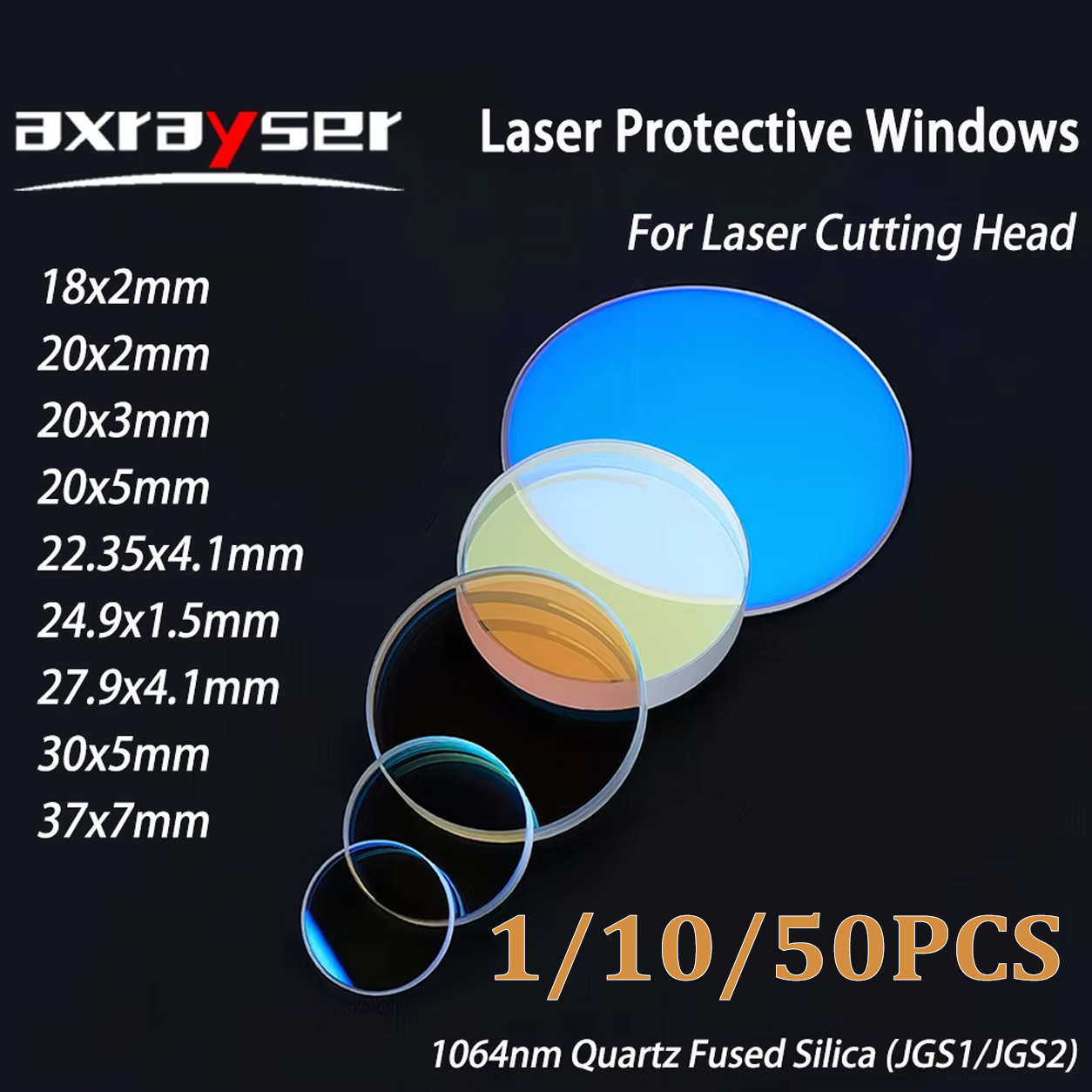 1/10/50 Stück Faserlaser-Schut – Industrial Fiber Laser Bewertung und Preis