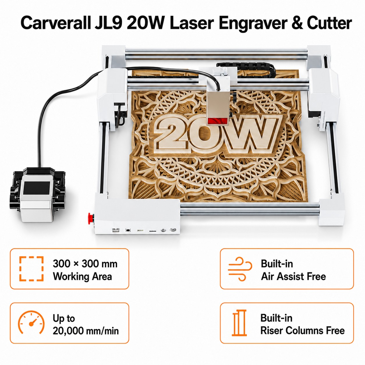 Carverall JL9 20W Laser-Gravie – Industrial Laser Tool Bewertung und Preis