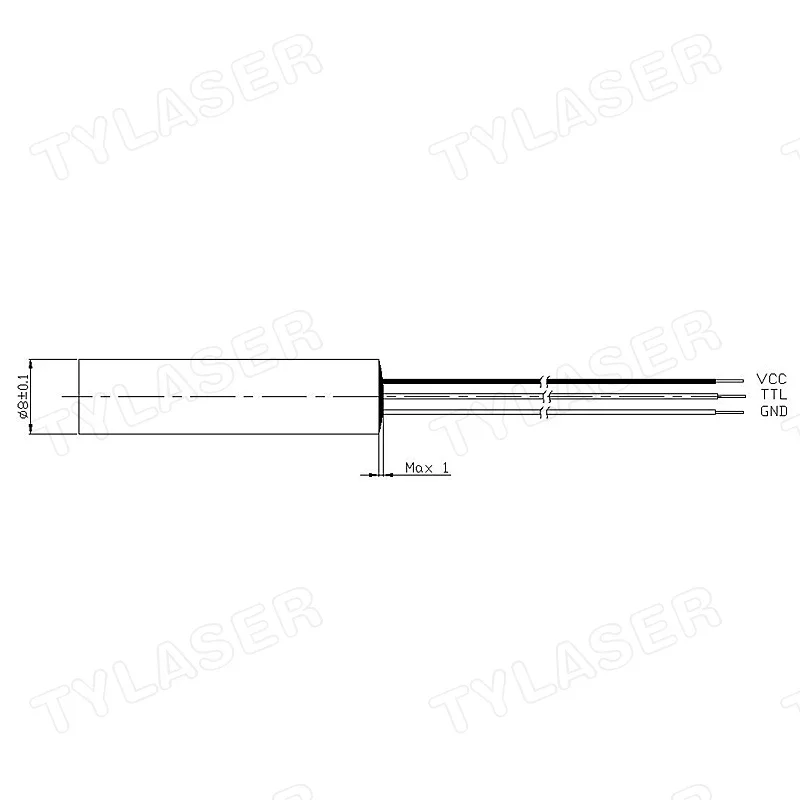 Externes TTL 8mm 635nm Rotpunk – Industrial Grade Laser Pointer Bewertung und Preis
